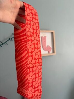 Coach Coral Bag Scarf
